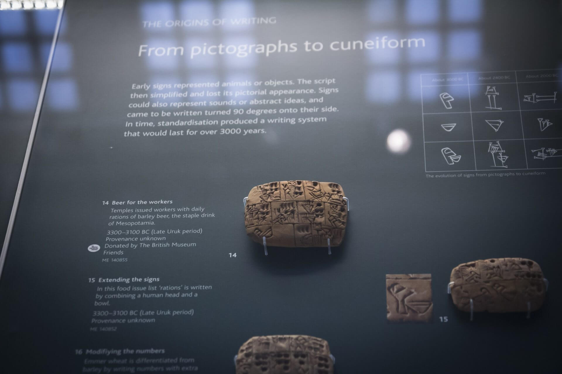 British Museum Mesopotamia display. Photo by James Taylor